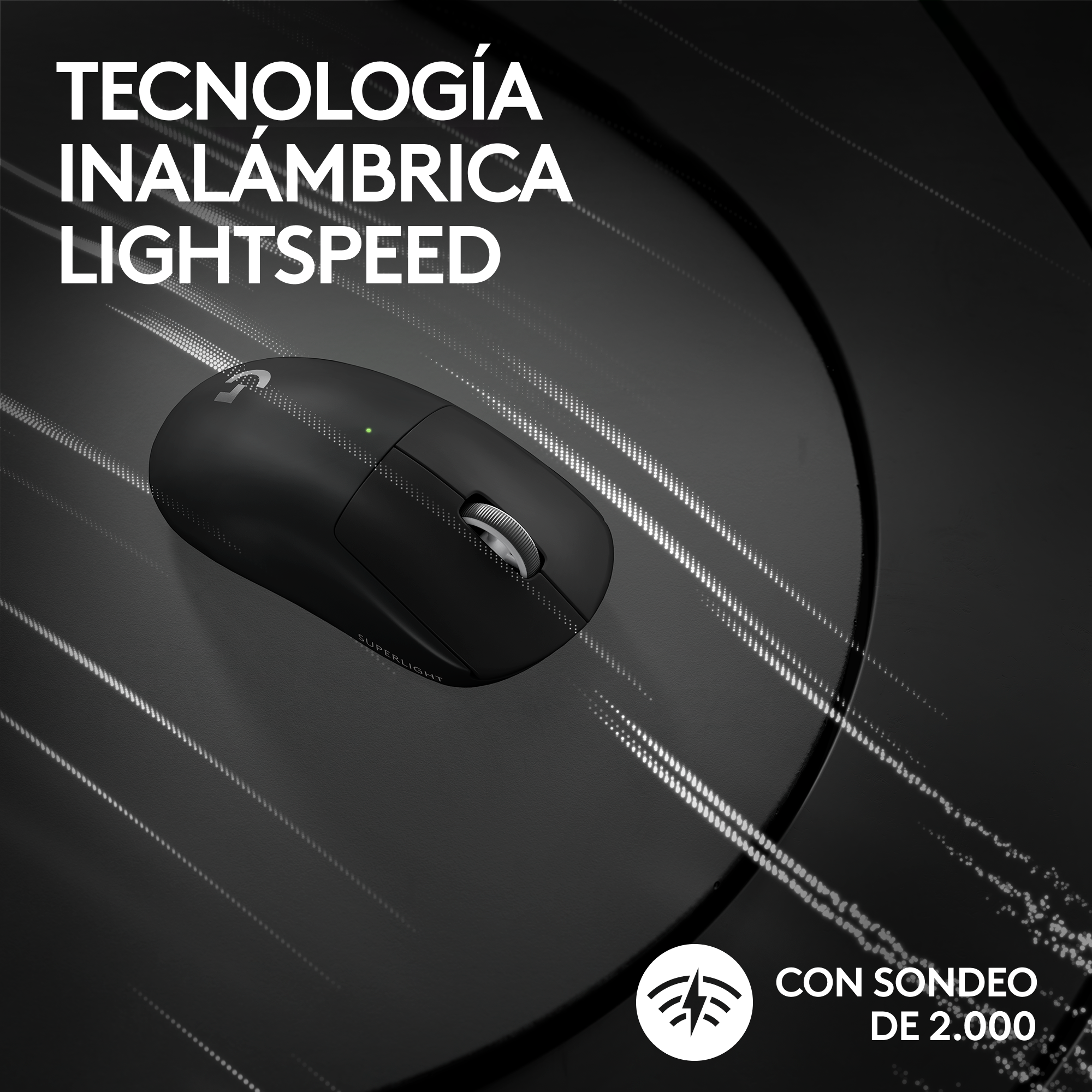 Mouse Gamer Logitech Pro X Superlight 2 Lightspeed Negro