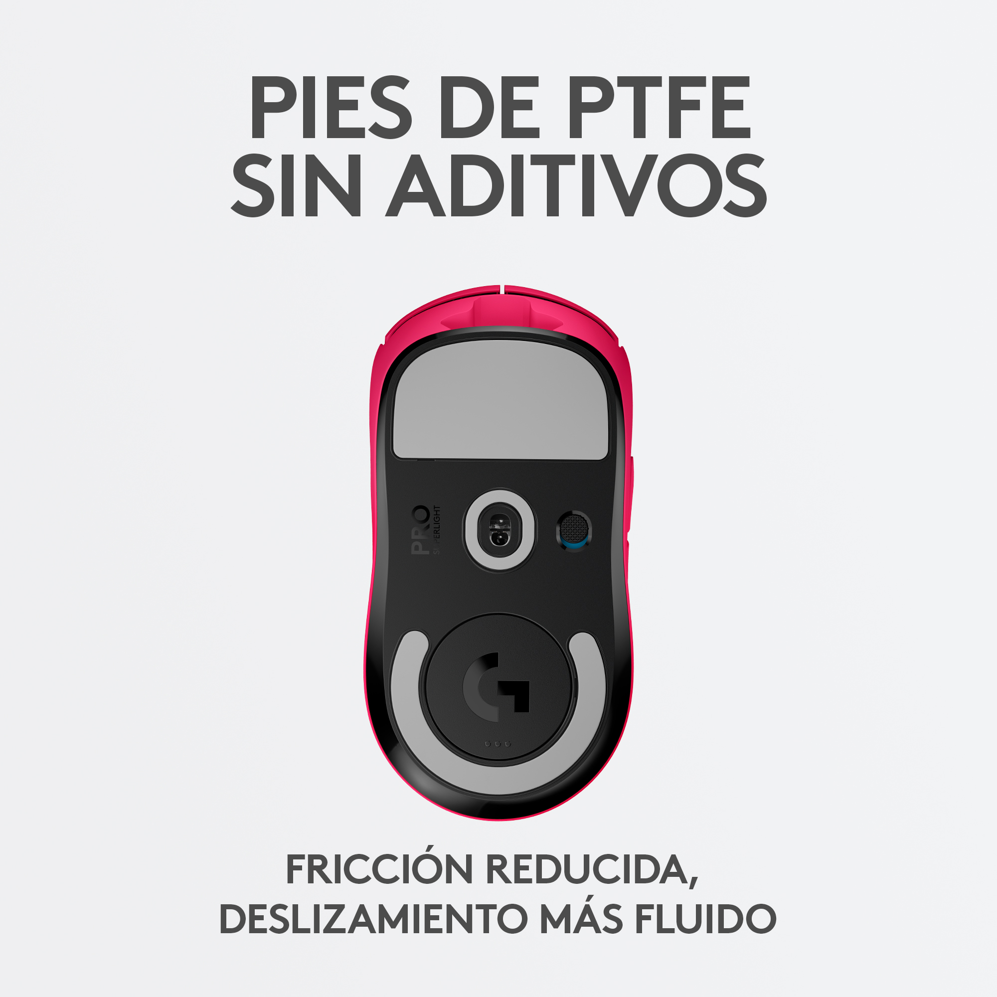 Mouse gamer Logitech Pro X Superlight Magenta Hero 25k