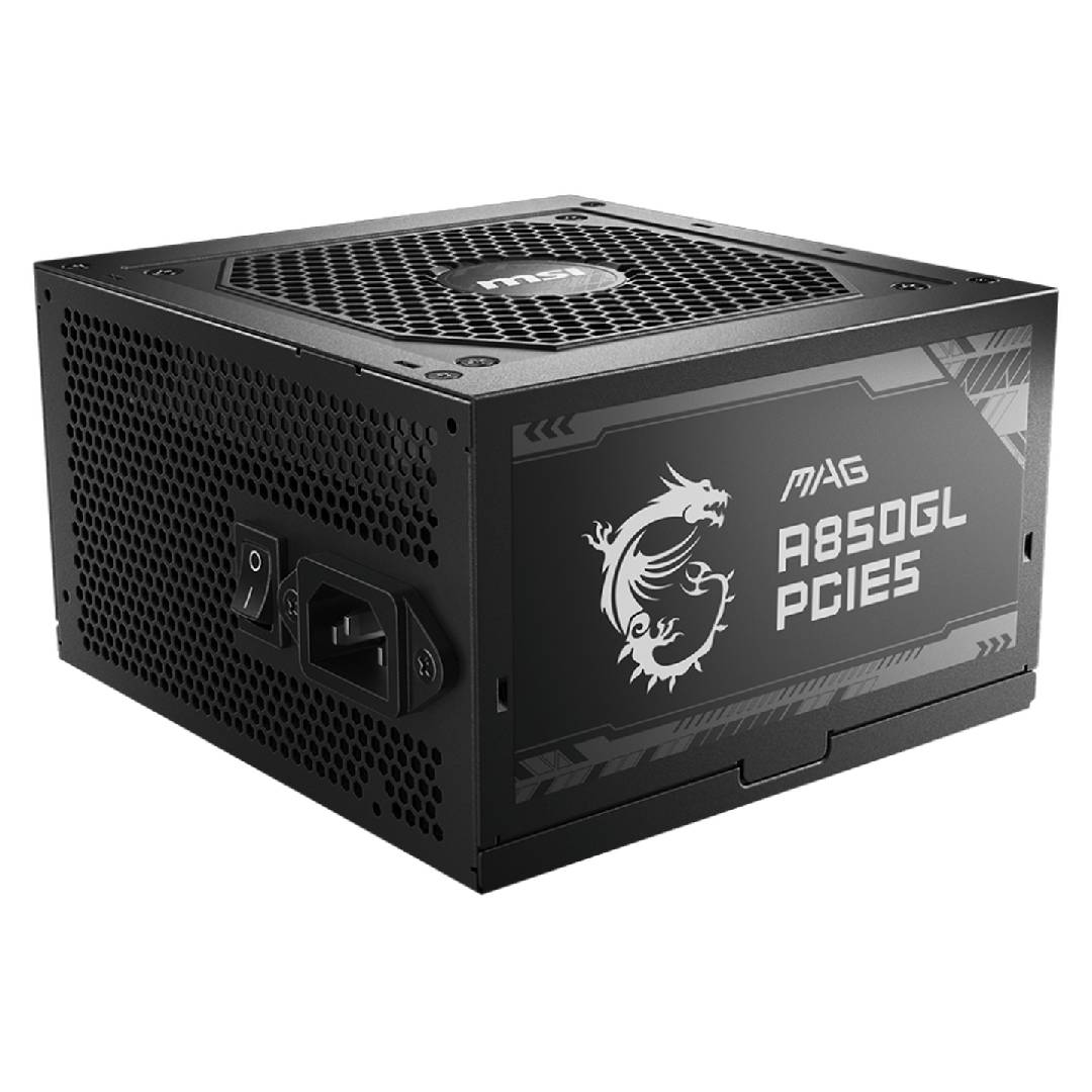 Fuente de Poder MSI MAG A850GL PCIE5 80 Plus Gold Modular