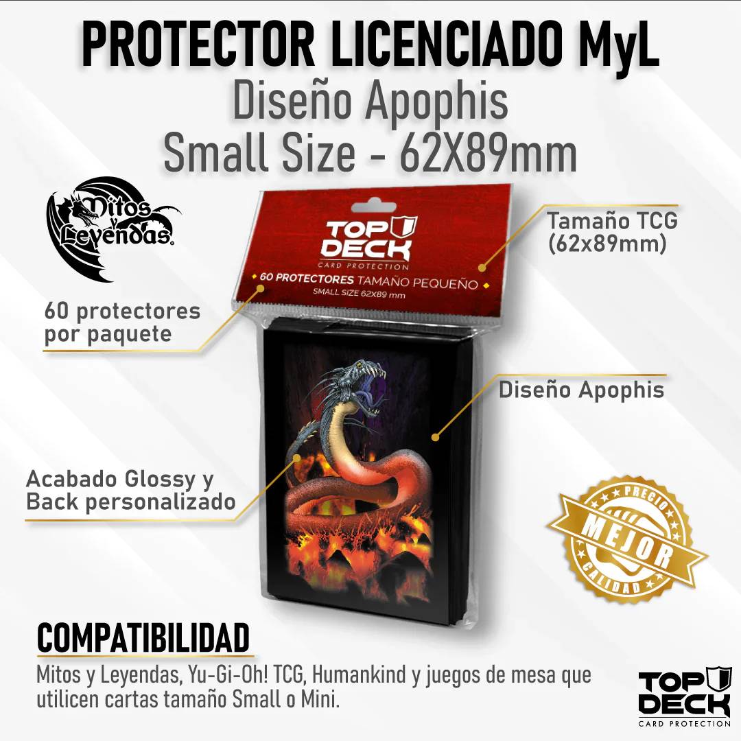 Protectores Topdeck Small Apophis MyL (62X89mm)