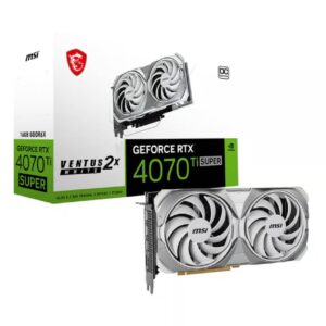 Tarjeta Grafica MSI RTX 4070 Ti SUPER 16G VENTUS 2X WHITE OC