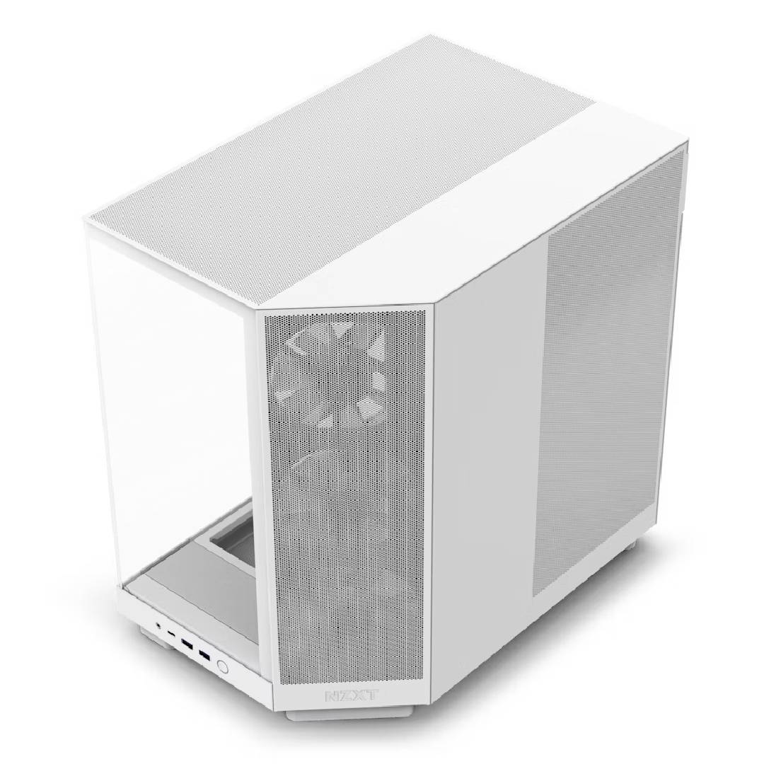 Gabinete NZXT H6 Flow RGB ATX Dual-Chamber Blanco