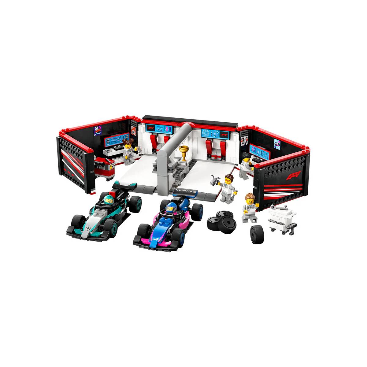LEGO CITY: TALLER DE F1 MERCEDES-AMG Y ALPINE 60444