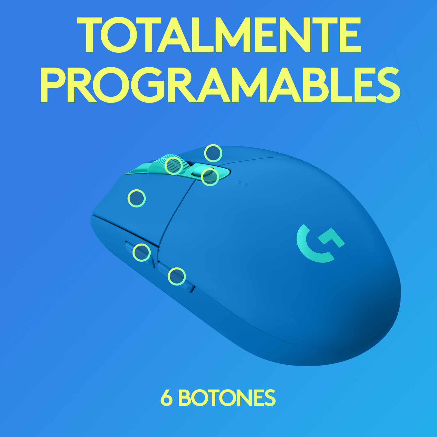 Mouse Gamer Logitech Inalambrico G305 Azul 12k dpi