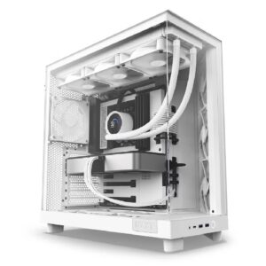 OPEN BOX Gabinete NZXT H6 Flow ATX Dual-Chamber Blanco