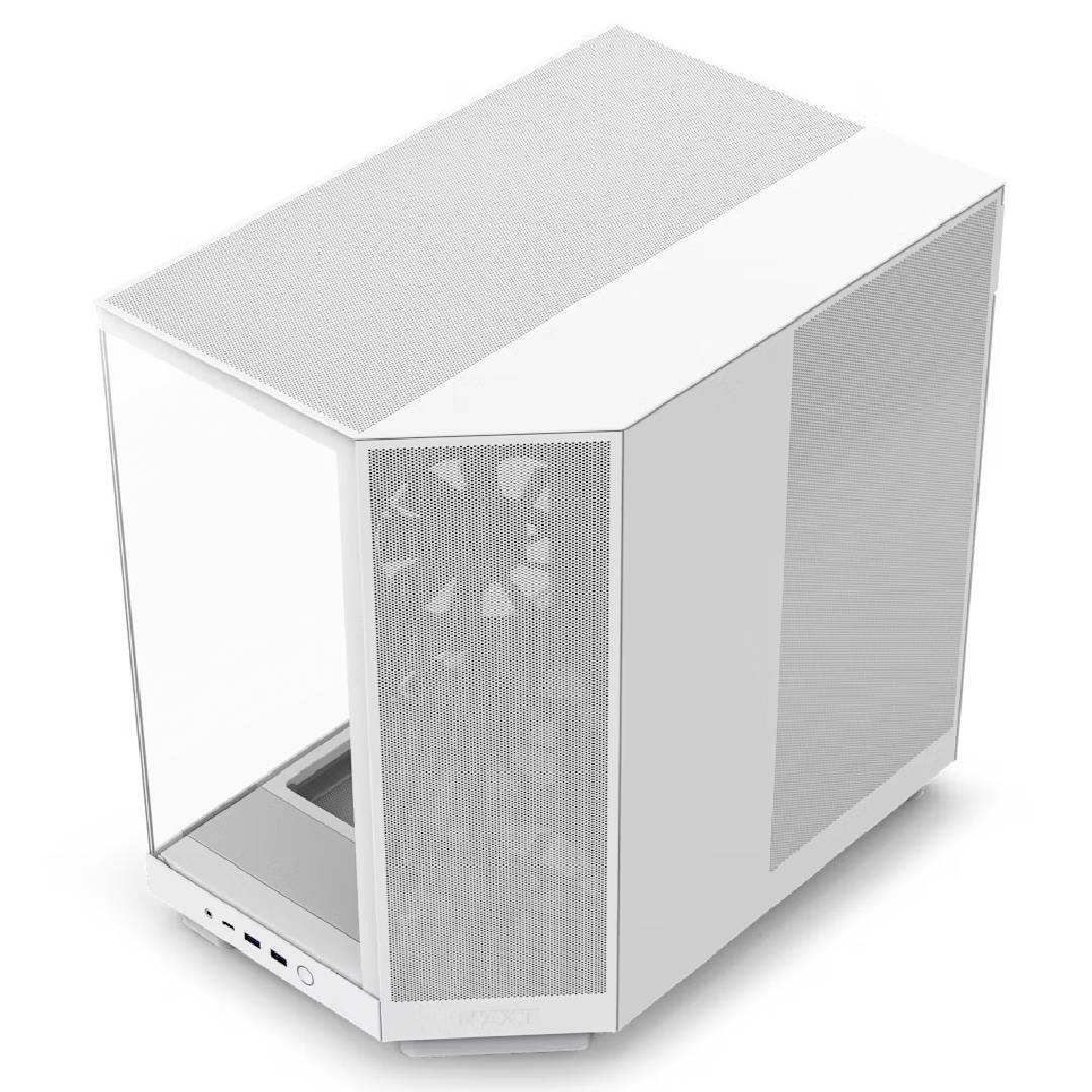 OPEN BOX Gabinete NZXT H6 Flow ATX Dual-Chamber Blanco