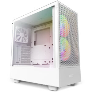 OPEN BOX Gabinete NZXT H5 Flow RGB ATX Mid Tower Blanco