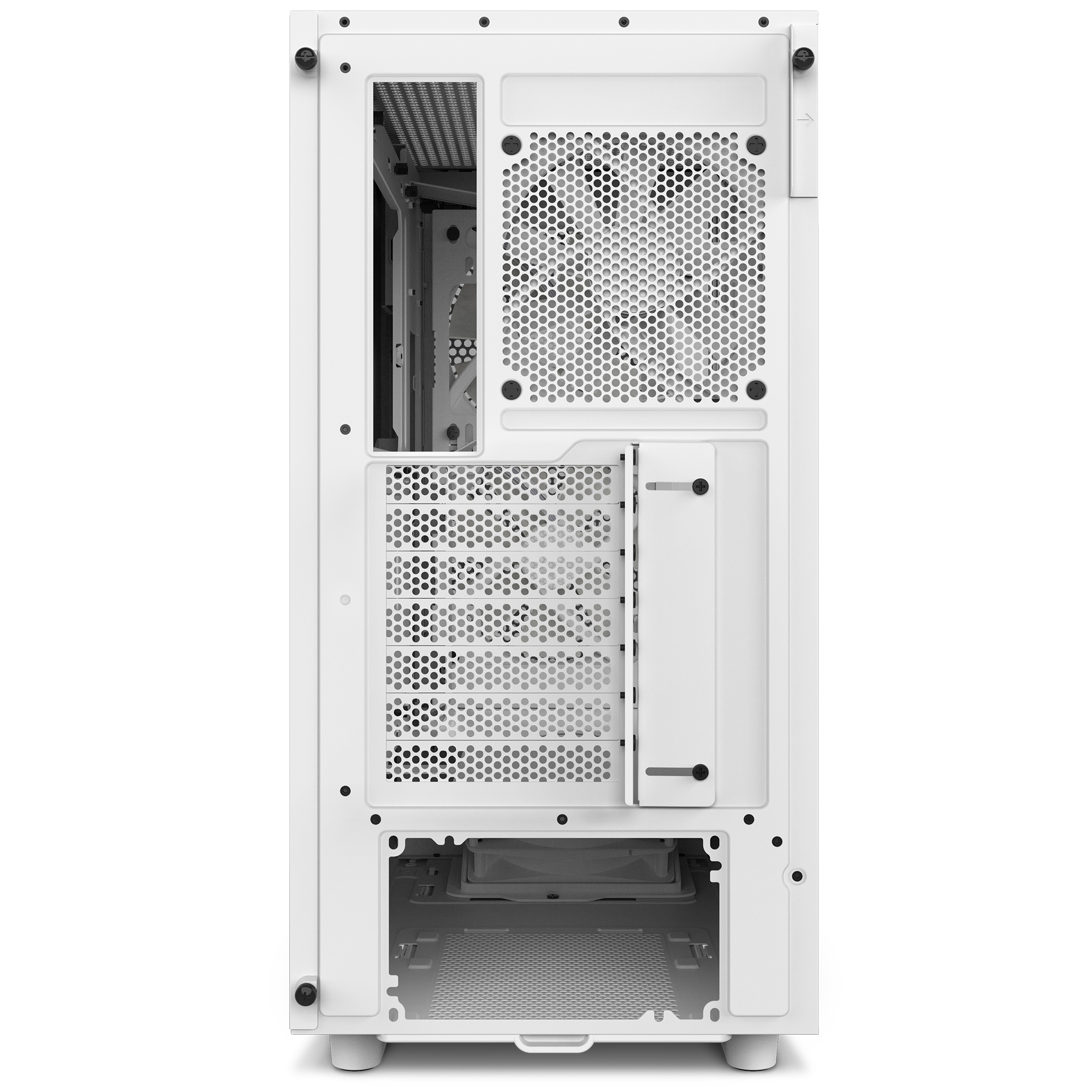 OPEN BOX Gabinete NZXT H5 Flow RGB ATX Mid Tower Blanco