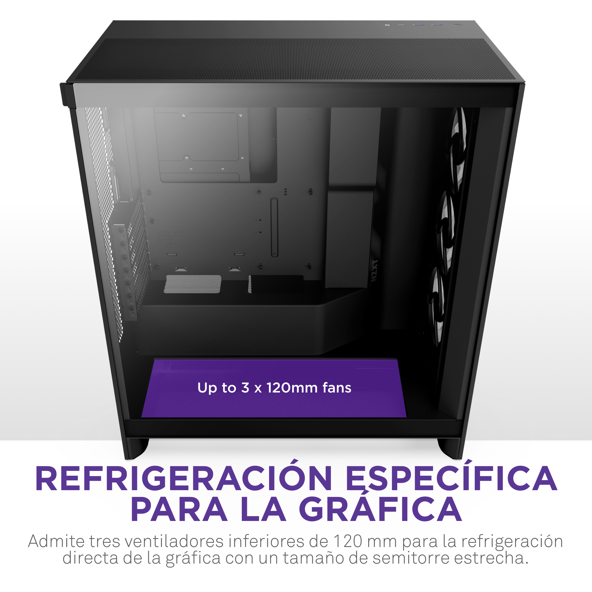 OPEN BOX Gabinete NZXT H7 Flow RGB (2024) Mid-Tower Case Negro