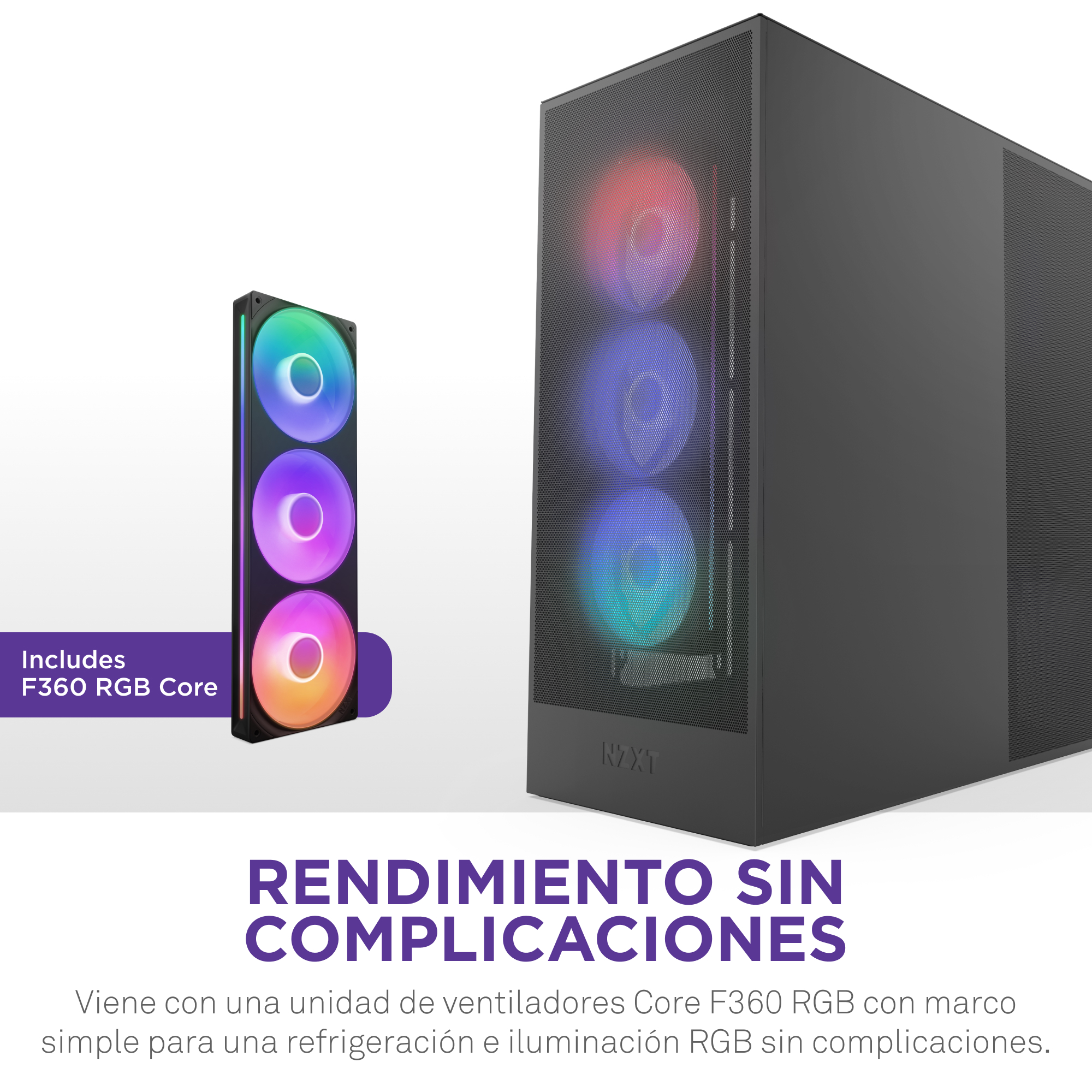 OPEN BOX Gabinete NZXT H7 Flow RGB (2024) Mid-Tower Case Negro