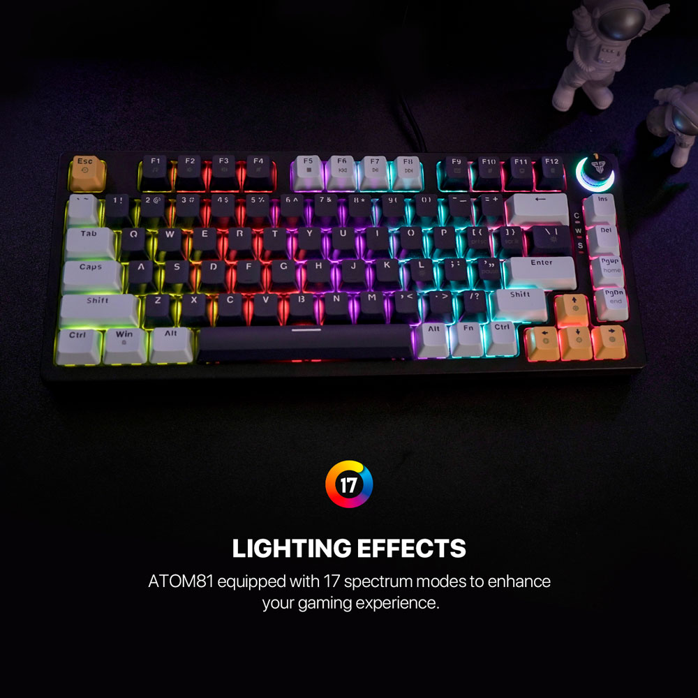 Teclado Fantech MK875V2 ATOM81 Mizu Edition Navy Switch Blue