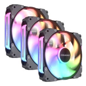OPEN BOX Pack de 3 Fan Cougar Apolar 120 ARGB Negro