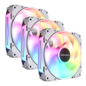 Pack de 3 Fan Cougar Apolar 120 ARGB Blanco