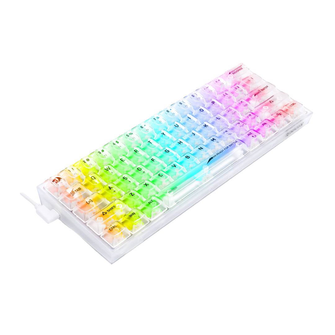 Teclado Redragon Fizz RGB K617CT-RGB