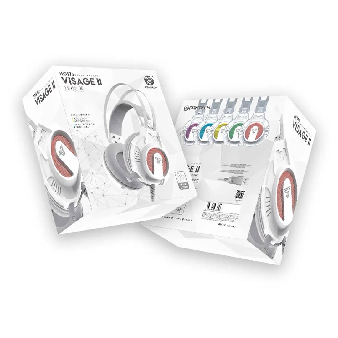 Audifonos Fantech HG17s Visage II RGB Blanco Space Edition