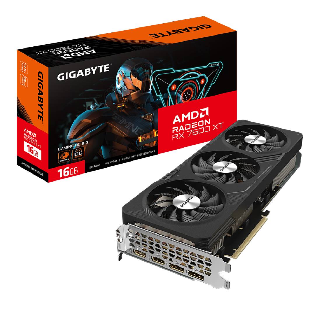 Tarjeta de Video Gigabyte Radeon RX 7600 XT Gaming OC 16G