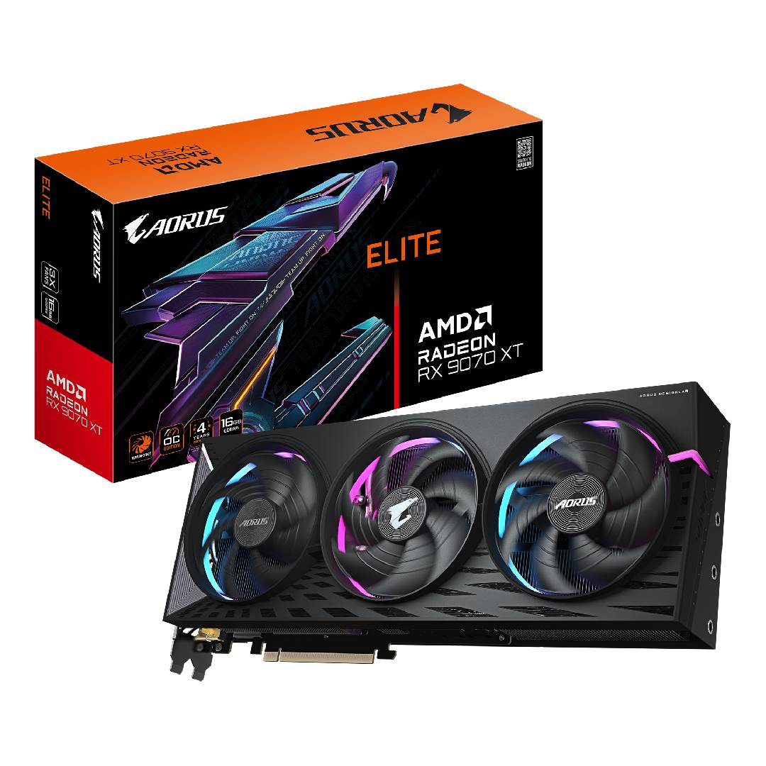 Tarjeta de Video Gigabyte Radeon 9070 XT Elite 16G Aorus