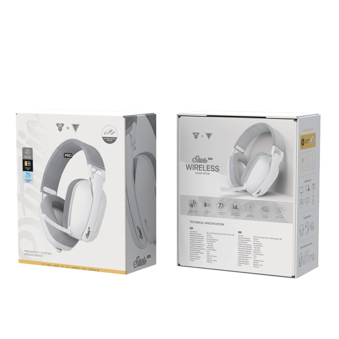 Audífonos Fantech Studio Pro WHG03P White Edition Wireless