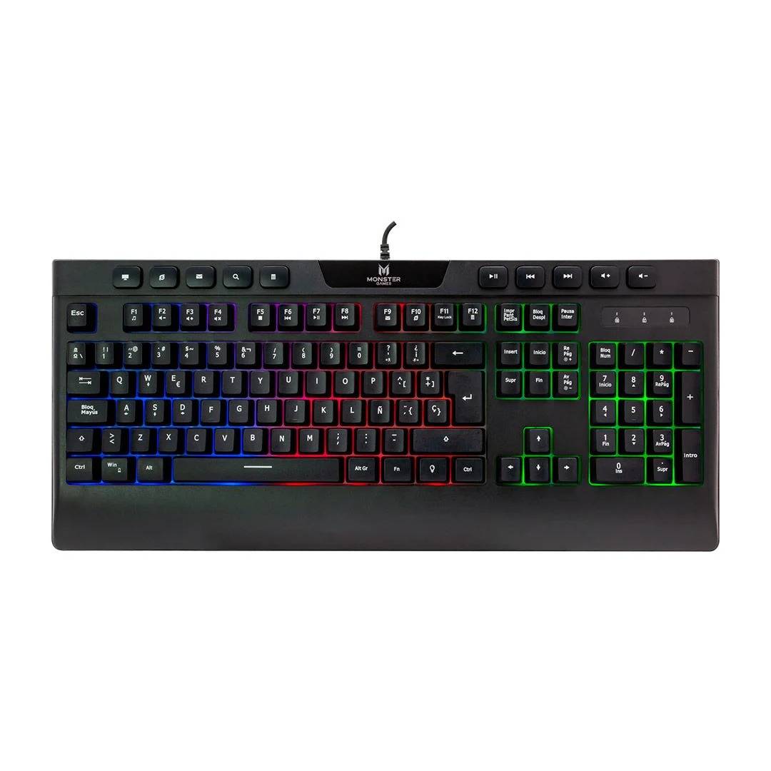 OPEN BOX Teclado Gamer Monster Games Inception Membrana USB