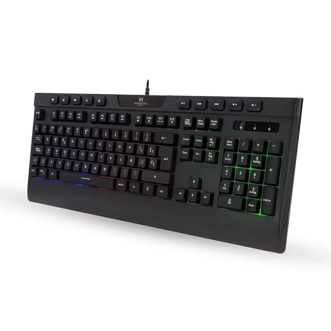 OPEN BOX Teclado Gamer Monster Games Inception Membrana USB