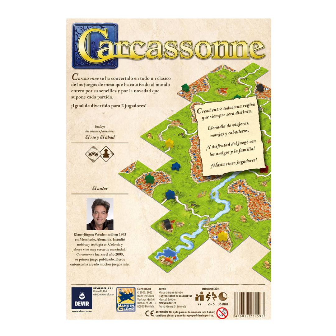 Juego de Mesa Carcassonne Básico (2da edición)