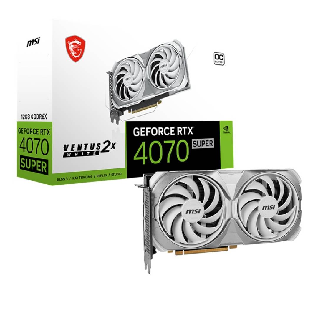 GeForce RTX 4070 SUPER 12G VENTUS 2X WHITE OC
