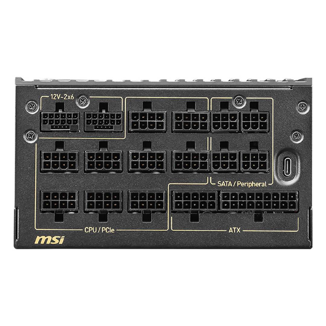 Fuente de Poder MSI MEG Ai1600T PCIE5 80+ Titanium