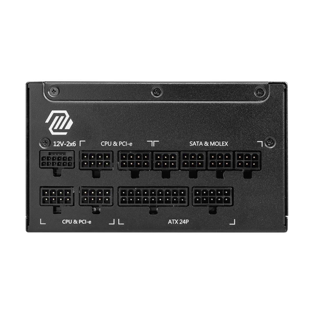 Fuente de Poder MSI MAG A1250GL PCIE5 1250W 80+ Gold Modular