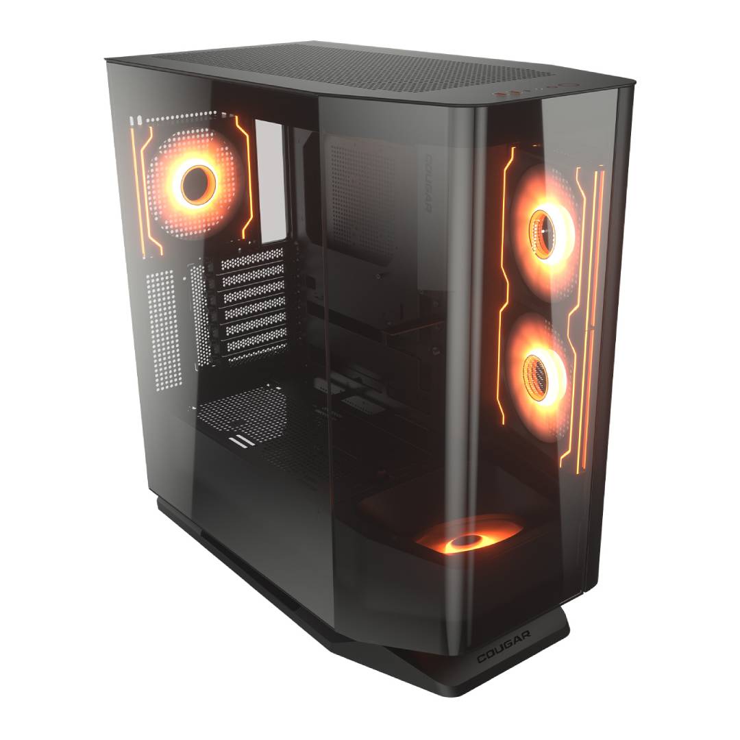 Gabinete Cougar FV270 RGB Negro (2 front, 1 back fans)