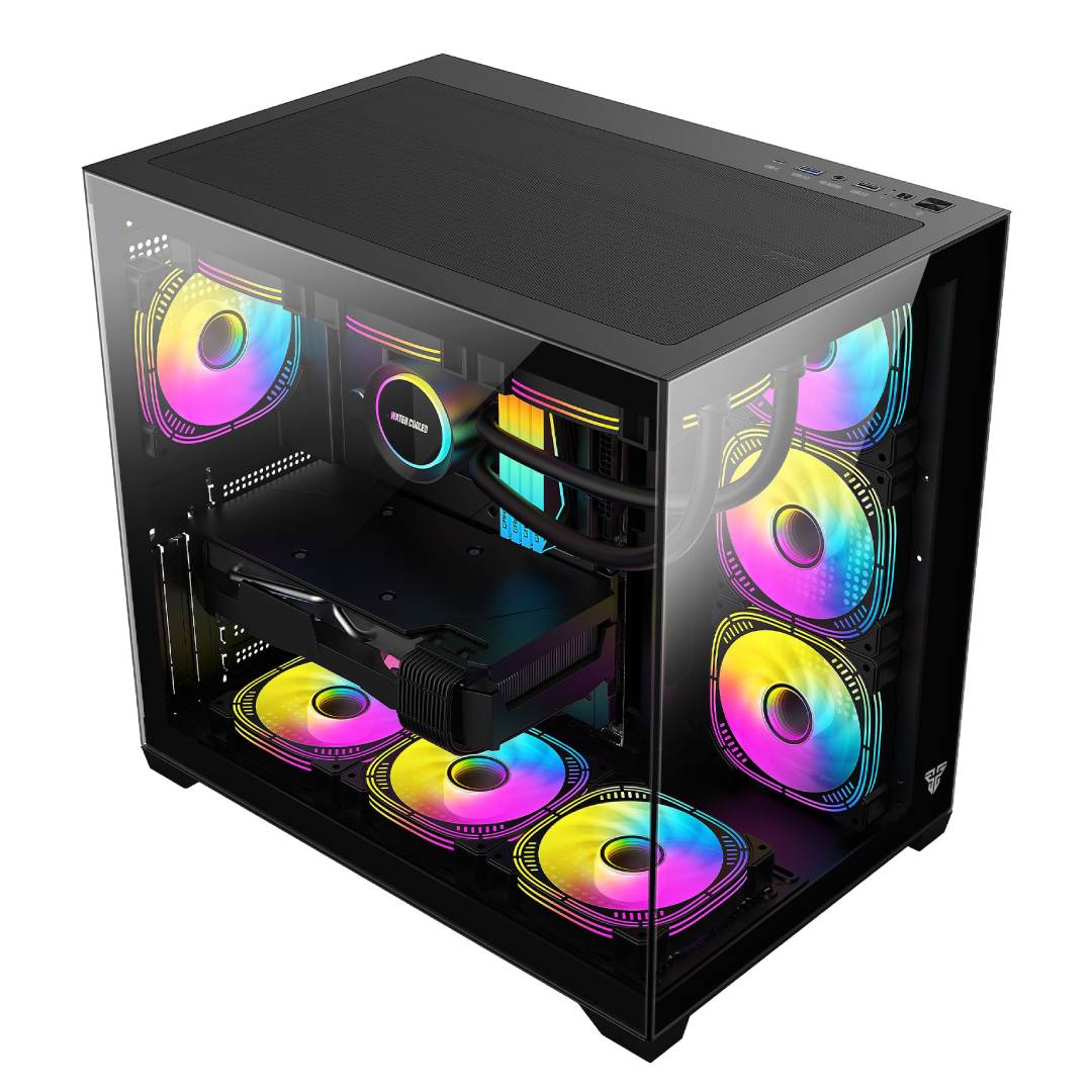 Gabinete Fantech CG85 LUMINA RGB Black