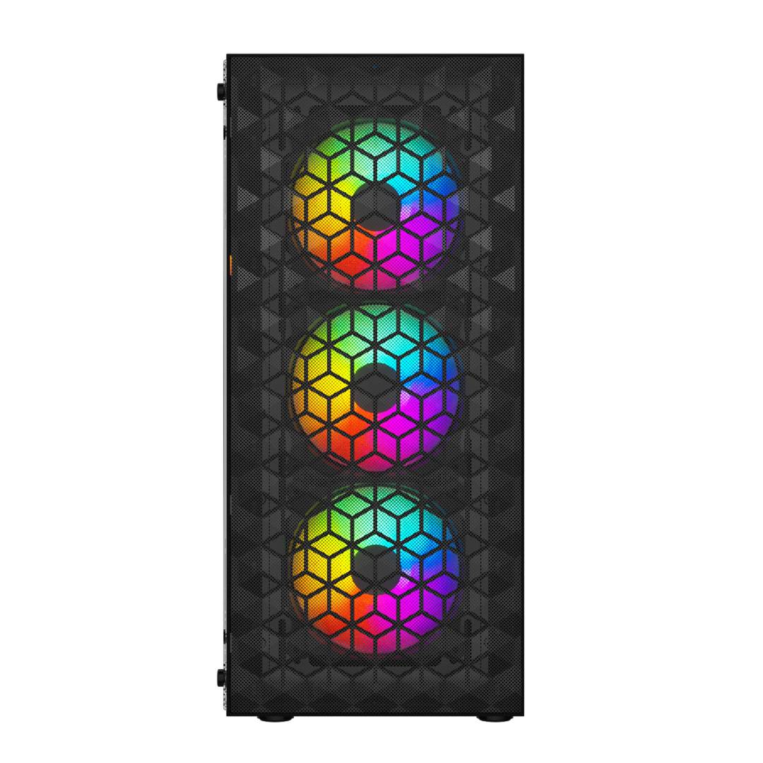 Gabinete Fantech CG83 AERO FRGB Black Edition