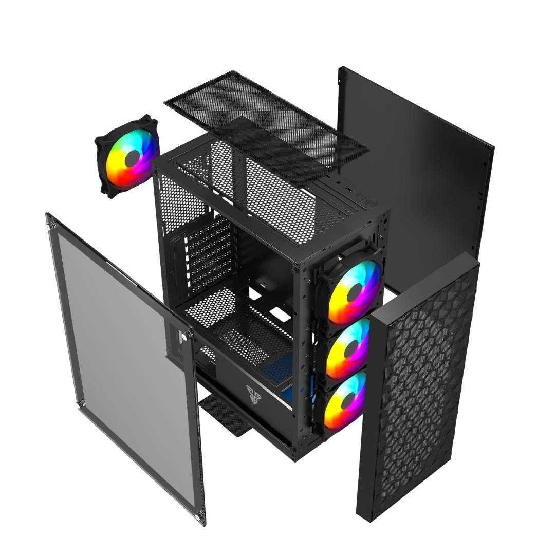 Gabinete Fantech CG83 AERO FRGB Black Edition