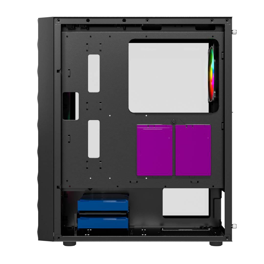 Gabinete Fantech CG83 AERO FRGB Black Edition