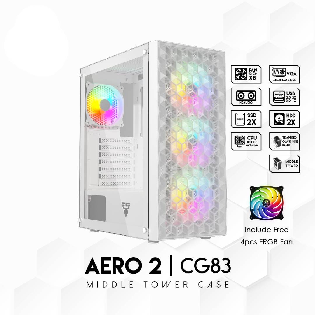 Gabinete Fantech CG83 AERO FRGB Space Edition