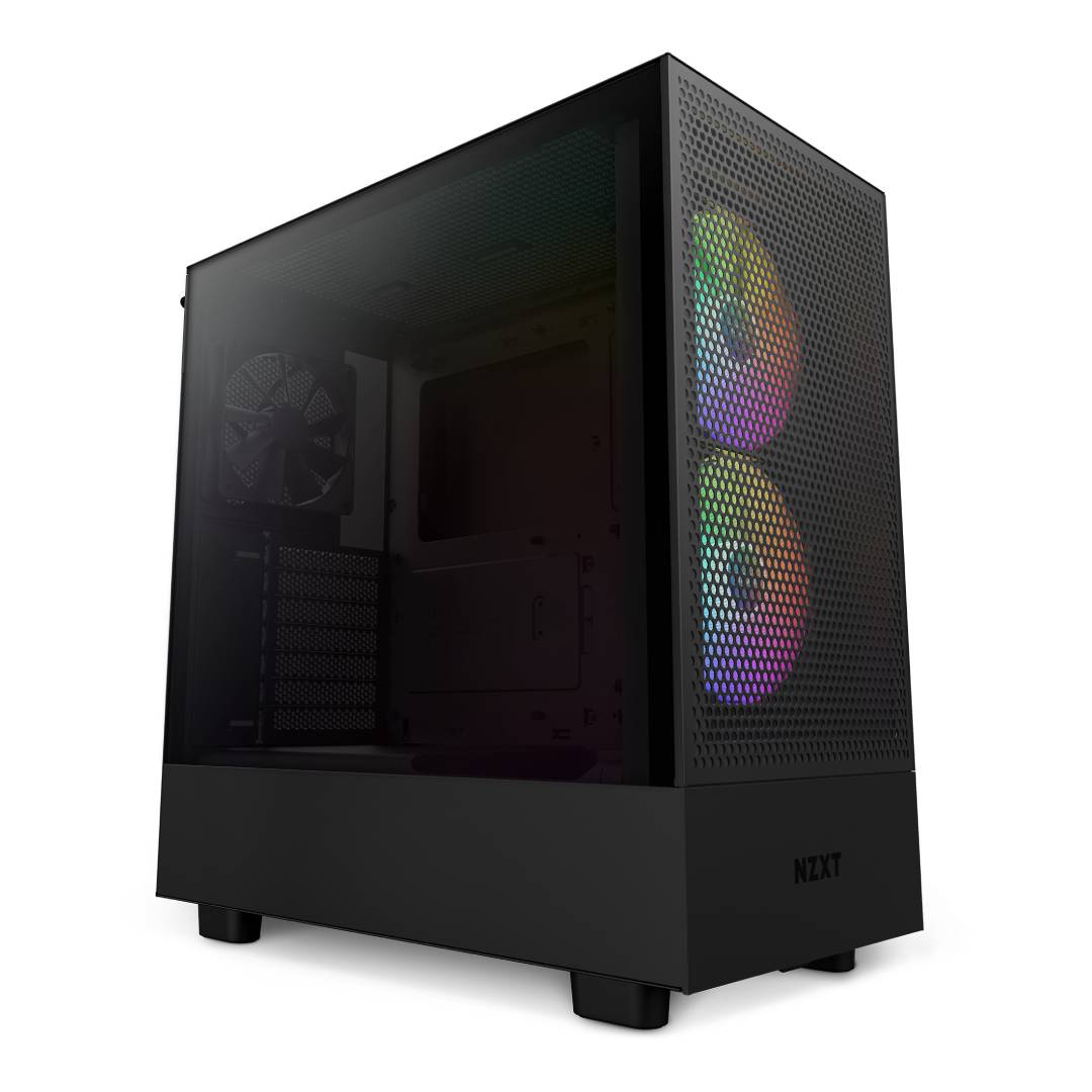 OPEN BOX Gabinete NZXT H5 Flow RGB ATX Mid Tower Negro
