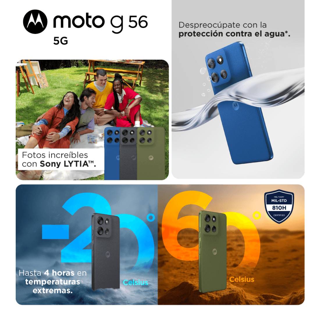 Celular Motorola Moto G56 8+256GB Gris