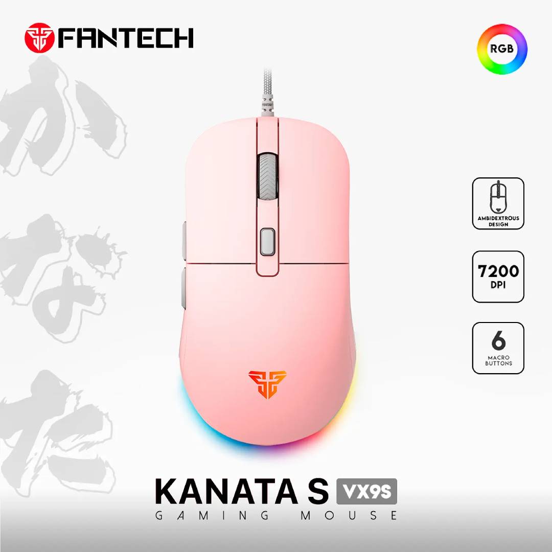 Mouse Fantech VX9s Kanata RGB Sakura Edition