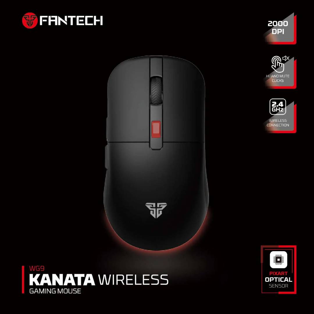 Mouse Fantech WG9 Kanata Wireless Negro
