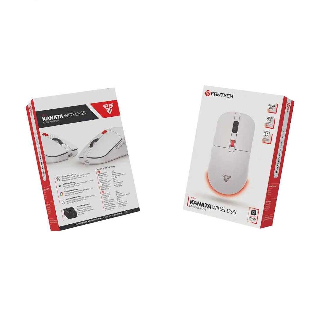 Mouse Fantech WG9 Kanata Wireless Blanco