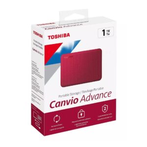 Disco Duro Externo Toshiba Canvio Advance 1 TB Rojo