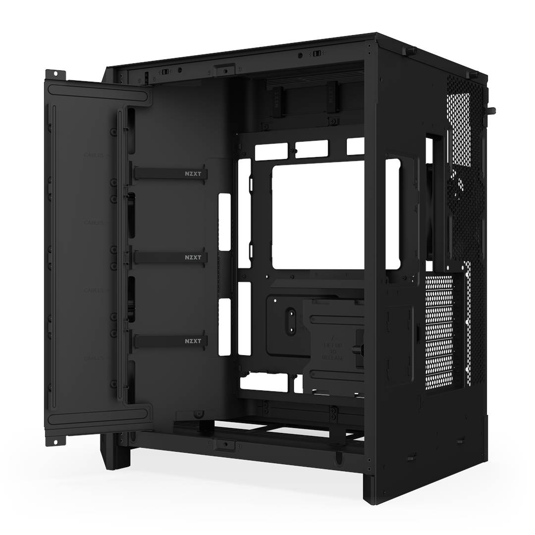 Gabinete NZXT H9 Flow (2025) Dual-Chamber Mid-Tower Black