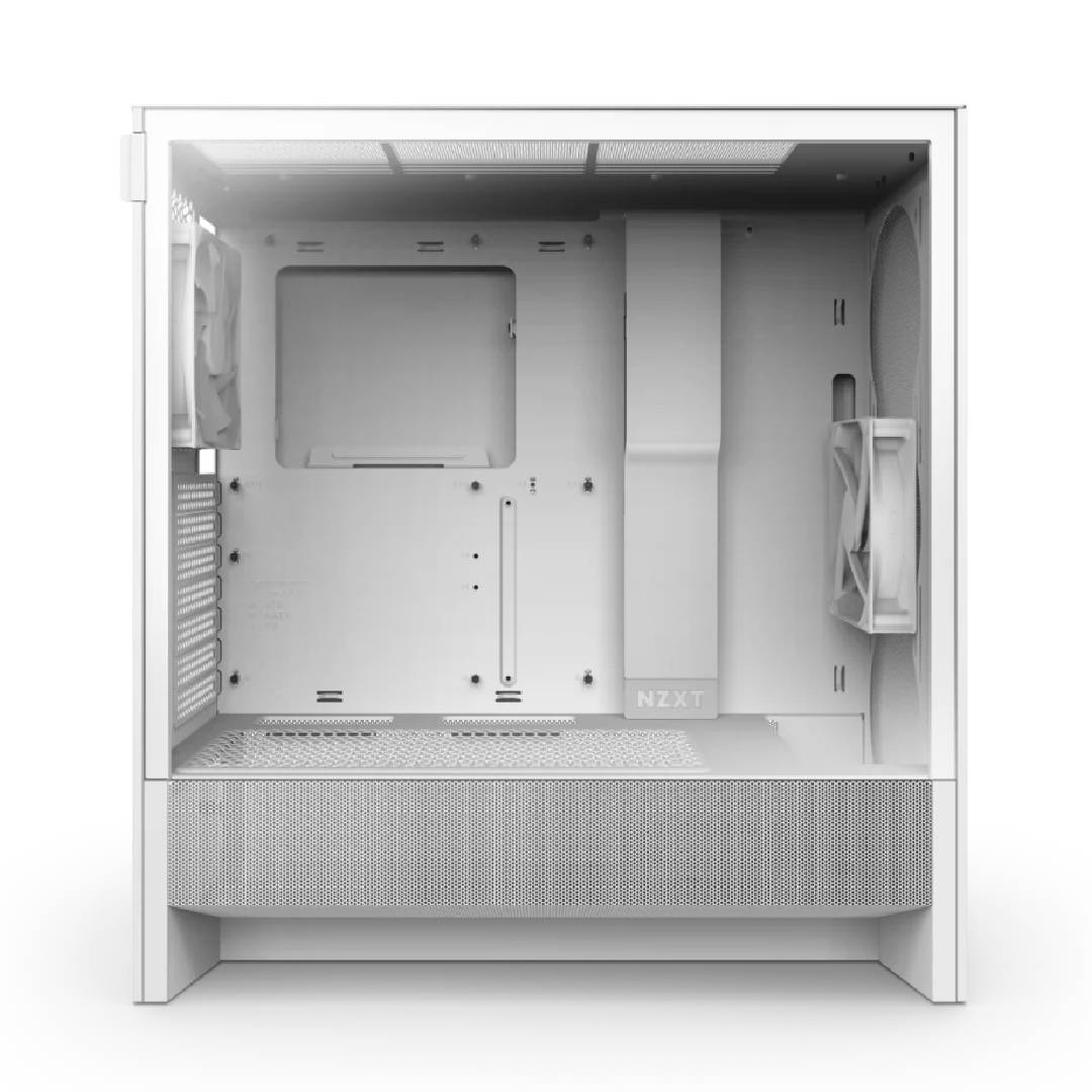 Gabinete NZXT H5 Flow (2024) Compact Mid-Tower ATX White