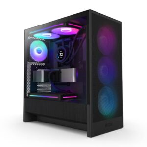 Gabinete NZXT H5 Flow RGB (2024) ATX c/ Fans RGB Black