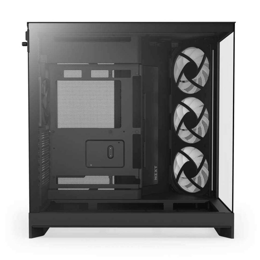 Gabinete NZXT H9 Flow RGB+ 2025 con Fans RGB y Control Black