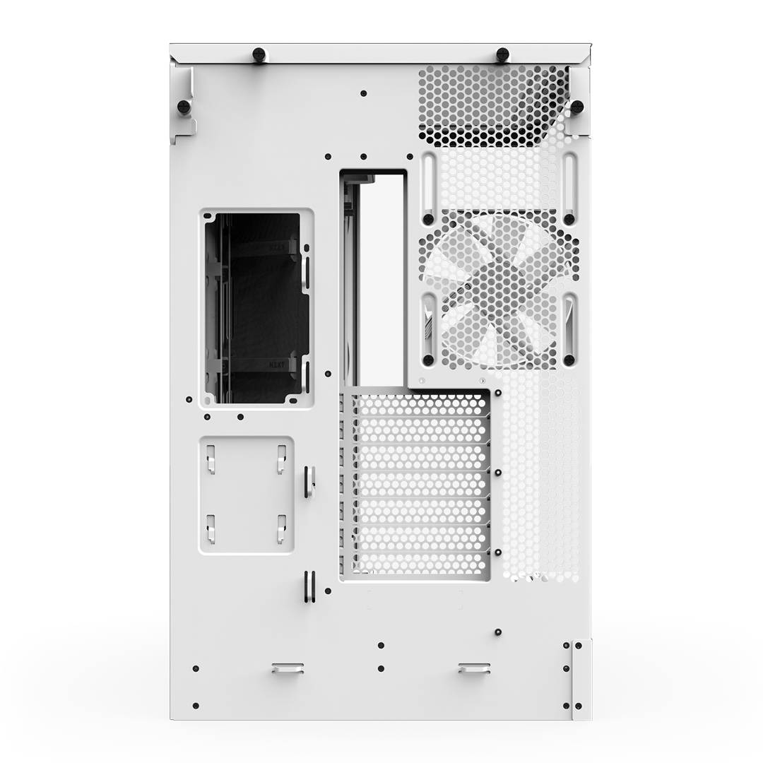 Gabinete NZXT H9 Flow RGB+ 2025 con Fans RGB y Control White