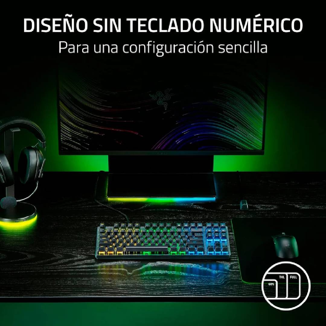 Teclado Gamer Razer Huntsman V3 X Tenkeyless Optical