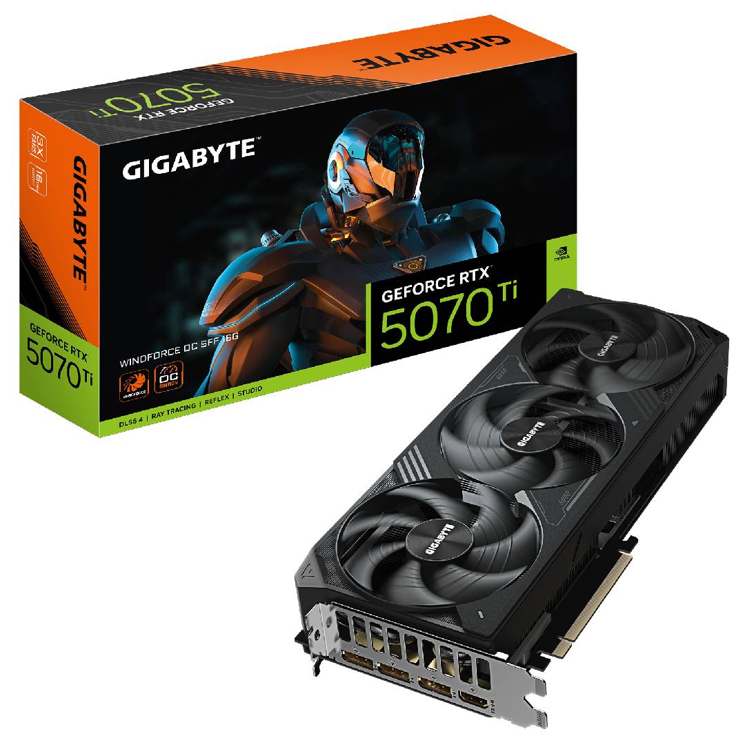 Tarjeta de Video Gigabyte RTX 5070 Ti WINDFORCE SFF 16G
