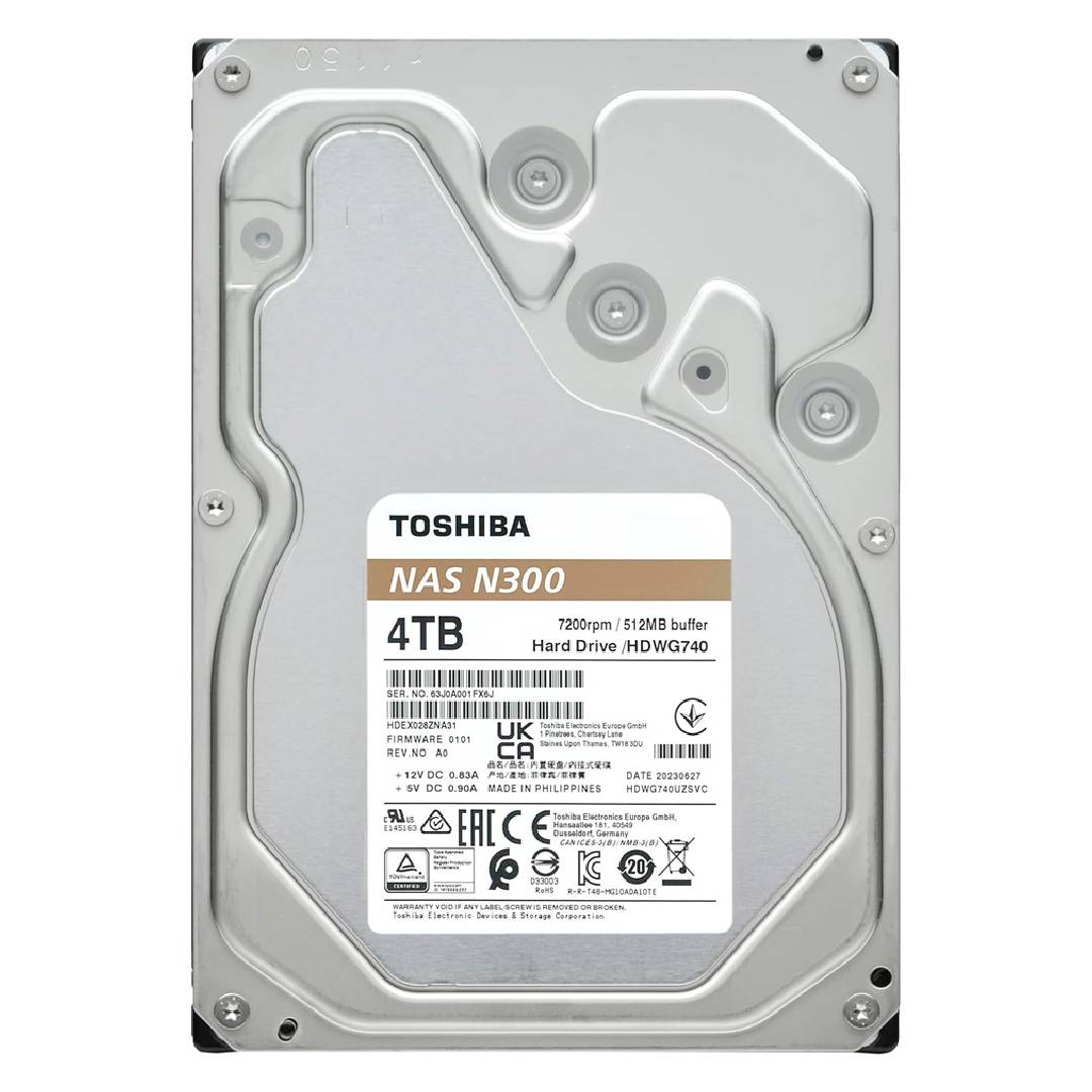 Disco Duro Interno Toshiba N300 para NAS 4TB