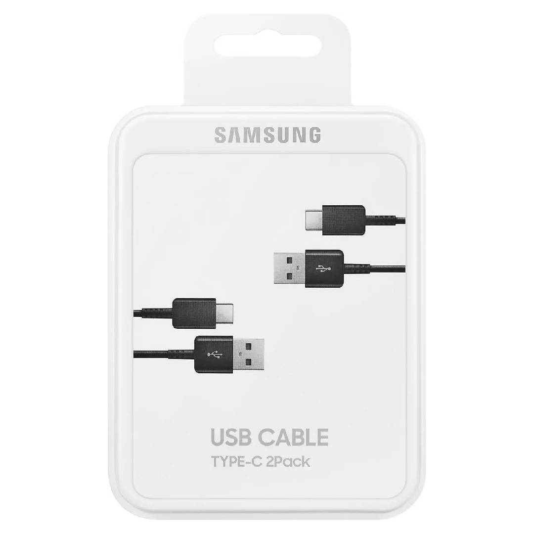Pack 2 Cables Tipo C Samsung Negro