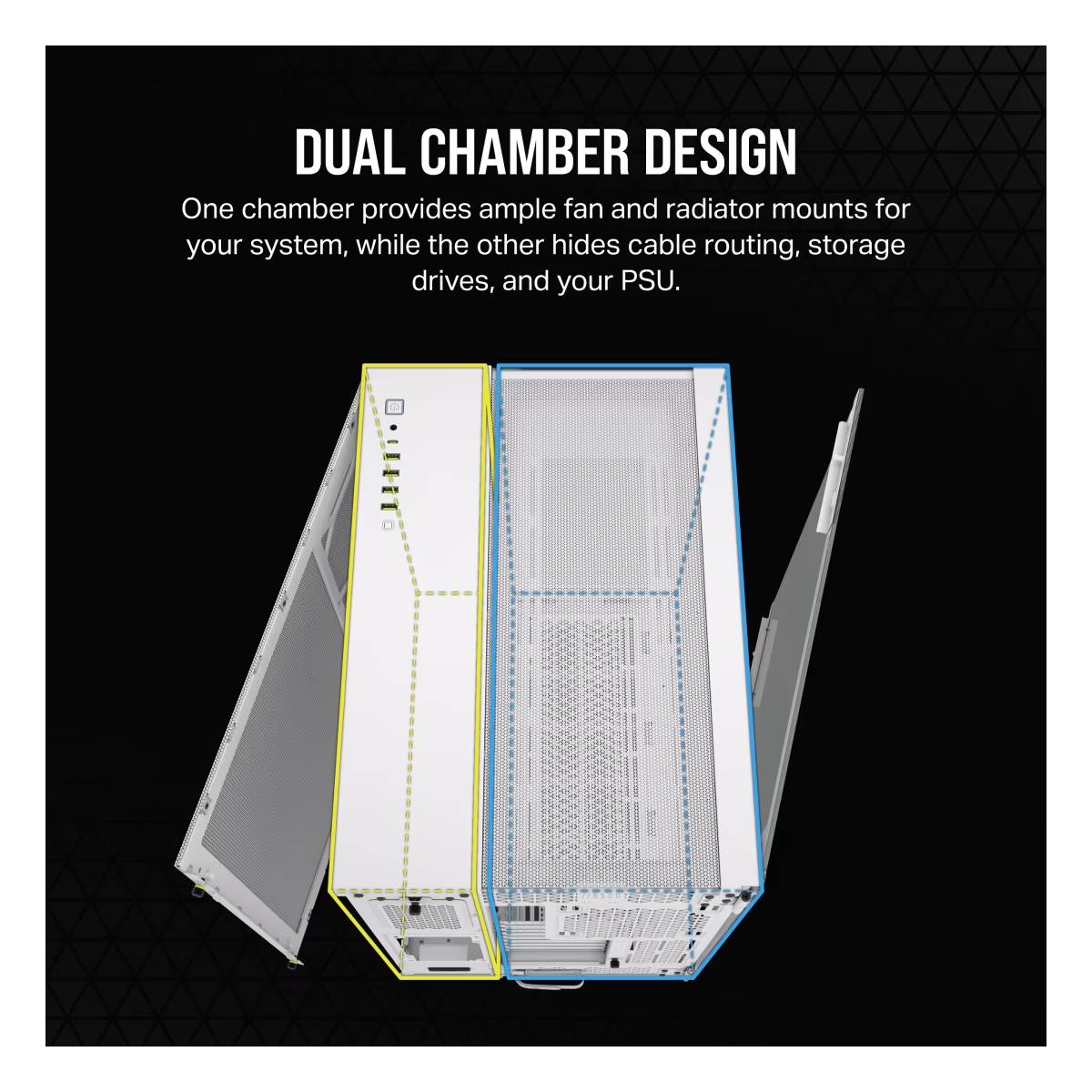 Gabinete Corsair 6500X - Blanco